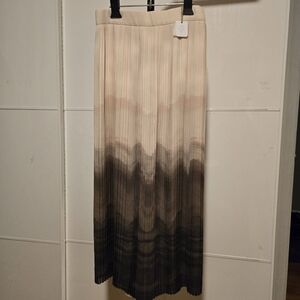 Made In Italy- Eleventy Milano Ombré Pleated Maxi Skirt